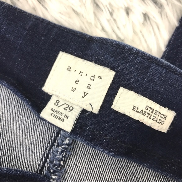 A New Day Dark Wash Zipper Ankle Jeggings EUC - Picture 8 of 9